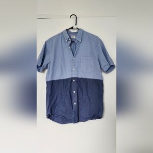 J. Crew Casual Button Down Shirt in Light and Dark Blue